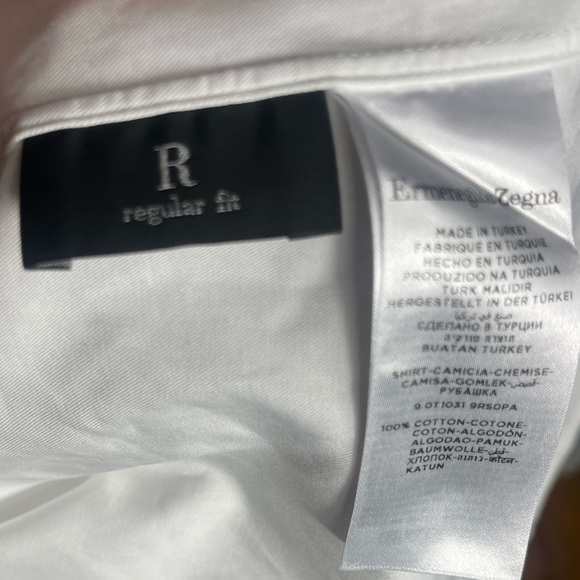 Ermenegildo Zegna Men's Trofeo Cotton Dress Shirt 42/16.5 - Picture 6 of 6